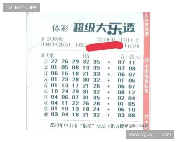 大乐透第24006期开奖结果揭晓：最新号码公布